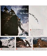 1947 Canadian Club Whiskey Mountain Climb Advertisement Distillery Liquo... - $34.24 CAD