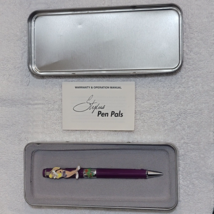 Vintage 1996 Space Jam Lola Bunny Purple Pen Looney Tunes Black Tin / Case - £18.05 GBP