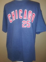 Chicago Cubs Derrek Lee #25 Nwt Youth  Sz  14-16  T Shirt  ⚾ - £23.73 GBP