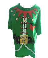 Unisex Dec. 25th XL Christmas Elf Shirt 48” Bust 29” Long  Top Cute SKU ... - £5.49 GBP