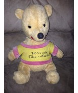 Vintage Disneyland Winnie the Pooh Plush Approx 12&quot; Made by J. Swedlin GUND - $149.71 CAD