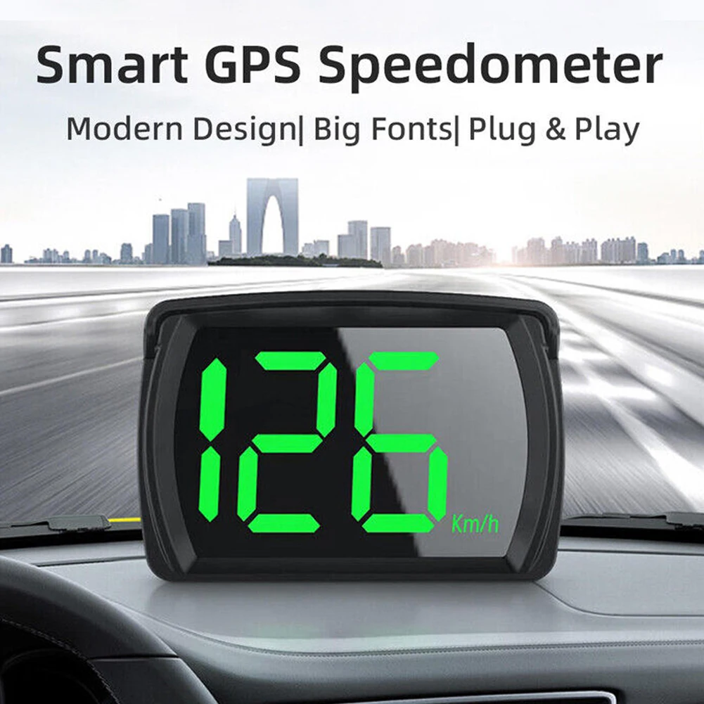 Universal KMH MPH Reminder Meter HD LCD Display Smart Digital Speed Meter Plug - £14.35 GBP
