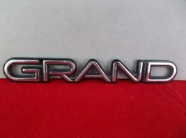 1992-1995 Pontiac &quot;Grand&quot; Am Chrome Plastic Script Emblem OEM - $3.25