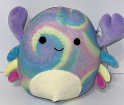 SQUISHMALLOWS Christabel the Tie-dye Crab Sea life Squad 7.5” Plush  NEW - $15.99