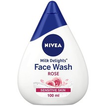 NIVEA Women Face Wash for Sensitive Skin, Milk Delights Rose, 100ml - £13.34 GBP