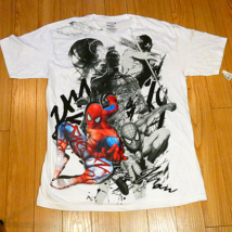RARE RARE Marvel Spiderman 2009 Re-Iron-On Graphic Print T Shirt Size La... - $88.99
