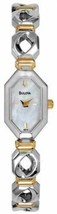 Bulova 98V12 Women&#39;s Mother of Pearl Dial Two-Tone Stainless Steel Dress Watch - £92.21 GBP