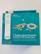 Smart Choice 6&#39; Stainless Steel Dishwasher Install Kit with Power Cord Open Box - £12.31 GBP