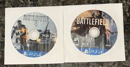 Lot of 2 Battlefield 1 and 4 PS4 Tested Work - Disc Only - $11.83
