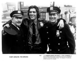 Fort Apache The Bronx Paul Newman Asner Vintage Black &amp; White Movie Pres... - $16.71