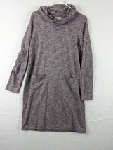 Pure Jill Womens Tunic Dress S Tall Cowl Neck Cotton Blend Purple - $24.68