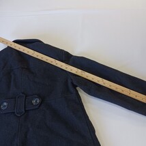 Gap RN#54023 Women's Black Wool Blend Buttons Coat Jacket Pockets Size Medium image 7