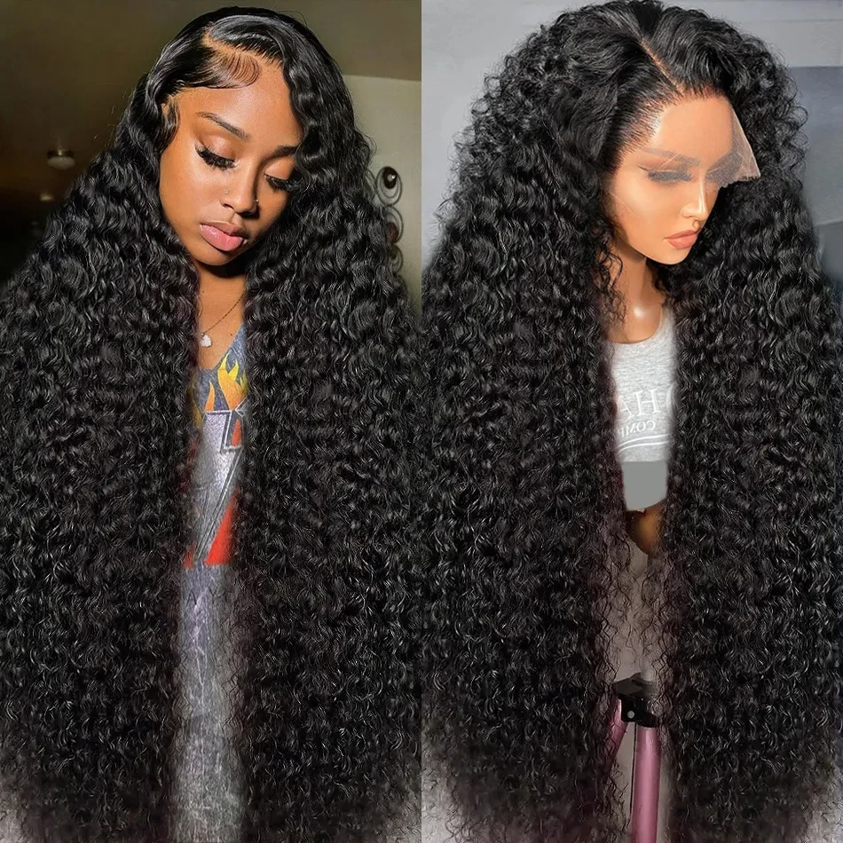 Melodie 13x6 HD Lace Frontal Human Hair Wigs 13x4 Deep Wave Curly Human Remy - £106.42 GBP+