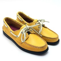 CHANT ASU Womens Shoes Size 6 M Arizona Sun Devils Yellow Casual Leather - £22.27 GBP