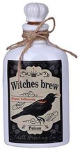 Ebros 5.5&quot;H Ceramic Mad Doctor Small Container w/ Cork Lid (Witches Brew Raven) - £12.77 GBP