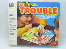 Trouble 1986 Game Pop-O-matic Milton Bradley 100% Complete Excellent Bil... - $16.60