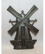 Vintage Signed Zero O.W.G Metal Wind Mill Hanging Wall Plaque 15cm 6&quot; Ta... - £22.73 GBP
