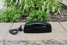 Vintage Black Lucent Trimline 230 Telephone Corded Desk Wall Phone Push Button - $24.99