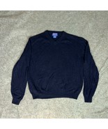 Vintage Pendleton Mens Sweater Large Navy Cashmere V Neck Preppy Classic Top ^ - €26,43 EUR
