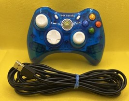  Rock Candy Blue Wired Game Controller For Microsoft Xbox 360, Works Great - £13.19 GBP