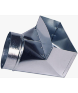 Master Flow 12 in.  X 4 in. to 6 in. 90-Degree Register Box Galvanized S... - $305.86 MXN