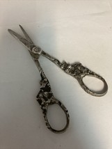 Vintage Victorian SOLID  STERLING Silver Scissors 103g  6” Long - £151.80 GBP
