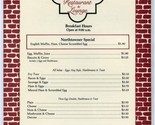 Northtowner Restaurant &amp; Lounge Menu Northtown Mall Spokane Washington 1... - £15.00 GBP