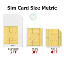 Verizon Triple Sim Card &quot;3 In 1&quot; Nano • Cdma 4G 5GLTE Vzw • Usps Tracking - £6.24 GBP