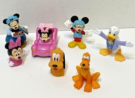 Disney Mixed Lot of 7 Figures and Finger Puppets Mickey Minnie Pluto and Donald  - £4.51 GBP