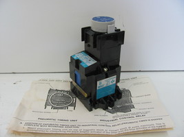 Gould J20NTC Industrial Control Relay w/ Pneumatic Timing Unit, J20 Magn... - $76.82