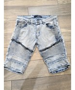 Vintage Rocawear Shorts Mens size 36 Denim zipper accents light wash Y2K... - $30.07 CAD