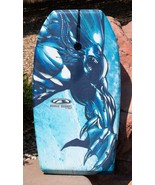 VINTAGE MOREY BOOGIE BODY BOARD 80s BEACH SURF LEASH RARE CLAWED SEA MONSTER 38" - $98.99
