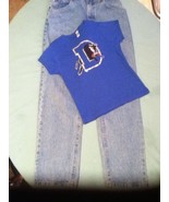 Girls-Lot of 2-Size 14/16-Bella girl-shirt-blue-16 Reg.-Lee jeans-rodeo/... - £9.57 GBP