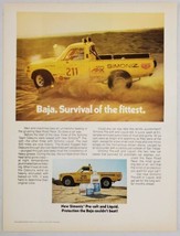 1973 Print Ad Simoniz Car Wax Datsun Pickup Truck Baja Road Race - $18.79