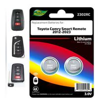 Key Fob Remote Batteries (2) For 2012-2023 Toyota Camry Replacement, Free S/H - £3.72 GBP