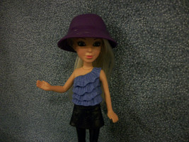  McDonald&#39;s 2011 Sophie Blonde Liv Doll Toy Figure With Purple Hat 5 3/4&quot; - £1.50 GBP