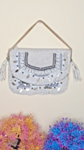 Bohemian Crossbody Bag Women&#39;s Vintage Leather Purse Fringe Coin Envelop... - €37,72 EUR