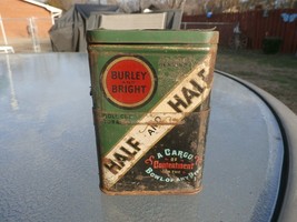 VINTAGE BURLEY AND BRIGHT HALF AND HALF TELESCOPE TIN-L@@K! - $7.26