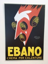 Advert Black Shoe Polish Ebano Bologna Italy Vintage Poster Art Print - £21.55 GBP