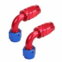 2pcs 4AN 90° Swivel Hose End Fitting Adaptor For CPE Oil Fuel Line Hose ... - £6.74 GBP