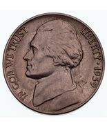 1939-D 5C Nickel Jefferson En État BU Choisi, Excellente Attrait Visuel ... - $73.44