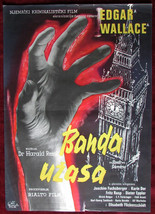 1960 Original Movie Poster Terrible People Reinl Edgar Wallace Crime Horror YU - £29.38 GBP