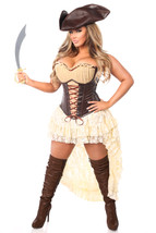 Daisy Corsets Top Drawer 4 Piece Pirate Captain Corset Costume ~ All Sizes - £169.06 GBP