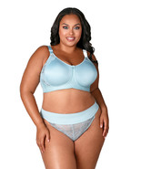 Elila Molded &amp; Lace Aqua Sky Microfiber  Soft Cup 1903 Bra ~ cup sizing ... - $75.00
