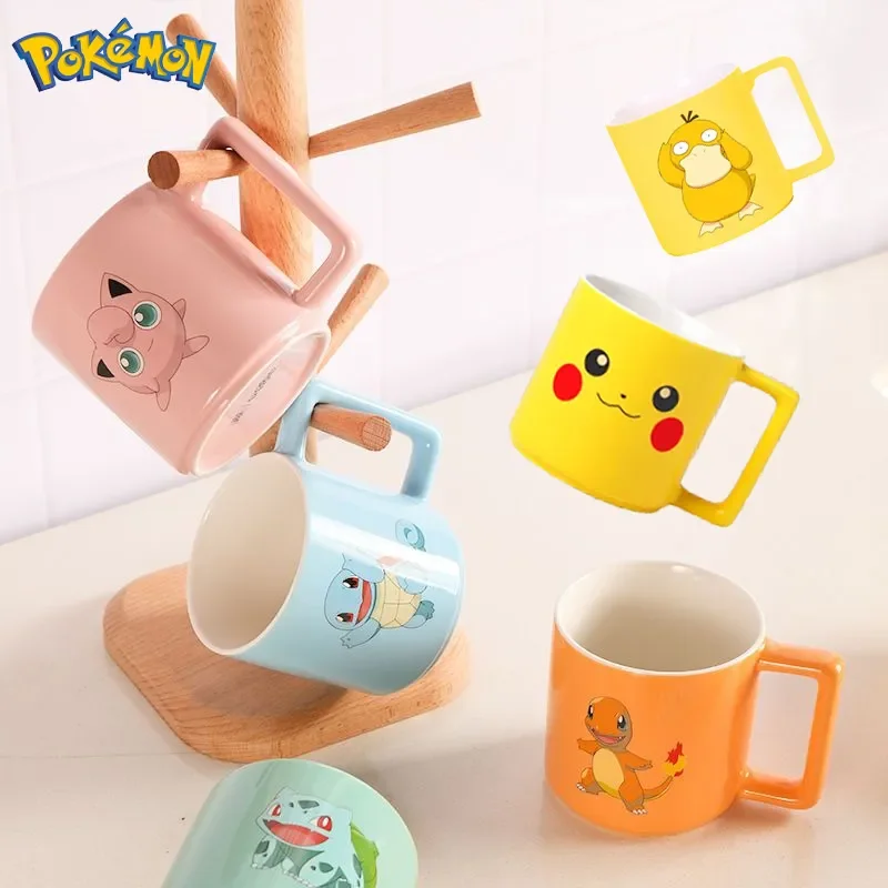 Pokemon Pikachu Squirtle Charizard Mug Cartoon Child Creativity Water Cup Kawaii - £15.72 GBP