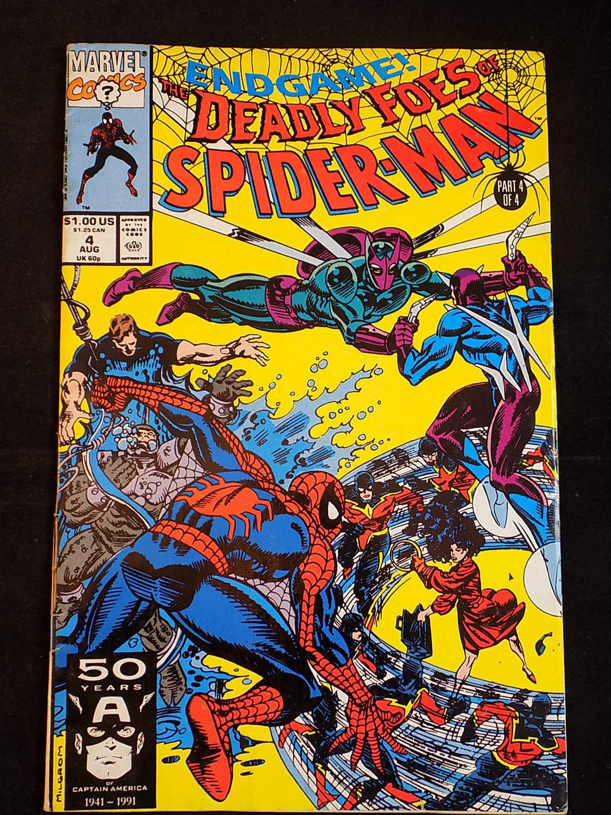 Primary image for Marvel Comics SPIDER MAN #4 The Deadly Foes END GAME! Comic Boook 1991