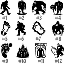 Bigfoot Vinyl Decal Stickers Car Window Laptop Wall Sasquatch Yeti Humanoid Ape - $4.74+