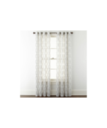 (1) NEW JCPenney Home Casey Sheer SILVER Grommet Curtain Panel 50 X 84 7... - $1,109.52 MXN