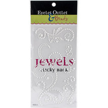 Eyelet Outlet Adhesive Pearl Swirls 468/Pkg-White - £11.06 GBP