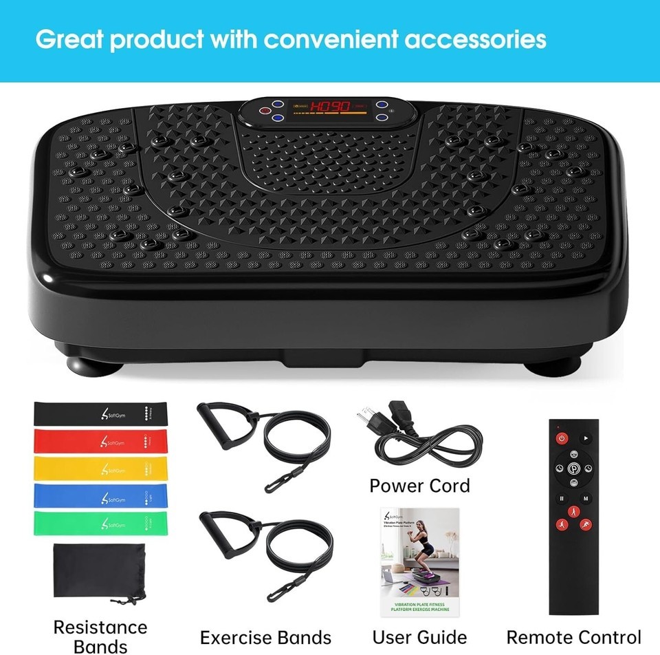 Versatile Vibration Exercise Platform 400 lbs for Lymphatic Drainage & Strength Item image 10